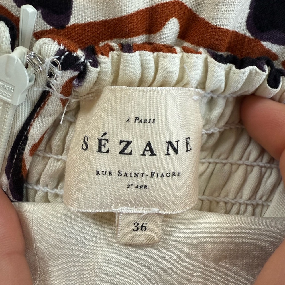 Sezane Jarred Yoana Dress - Size 36 - Picture 6 of 9